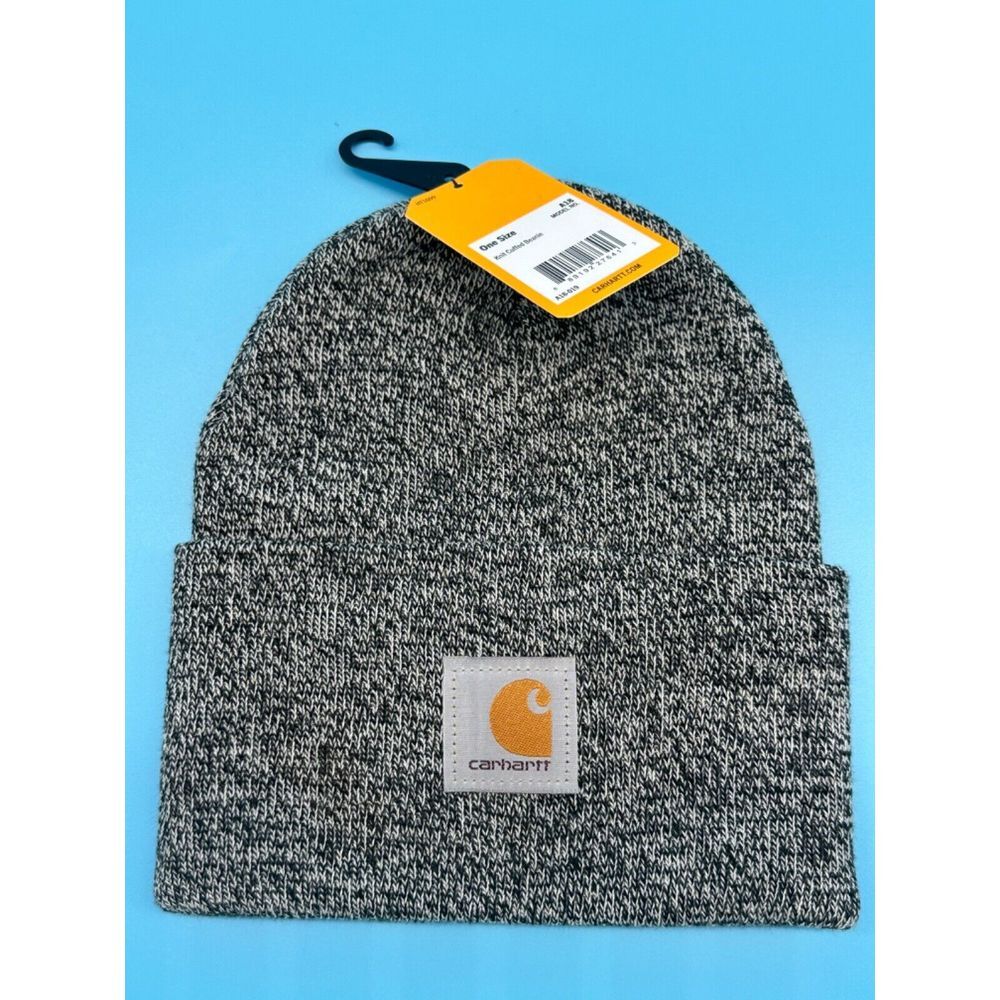 Carhartt Knit Cuffed Beanie Hat One Size Gray - A18‎